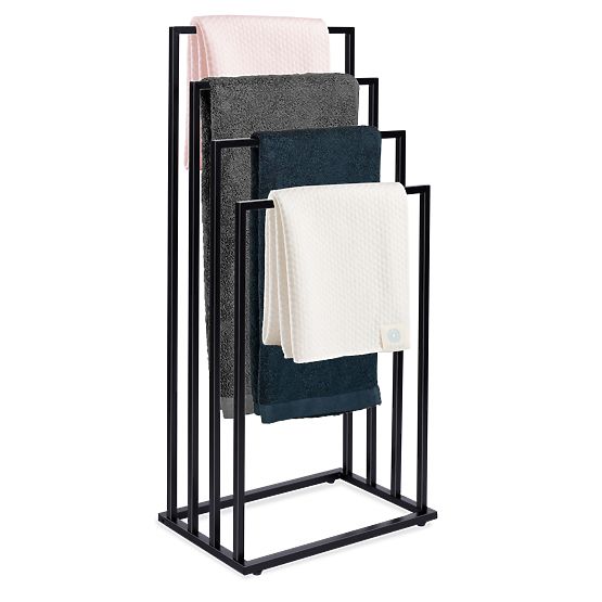 Four-Level Towel Rack NELI Black