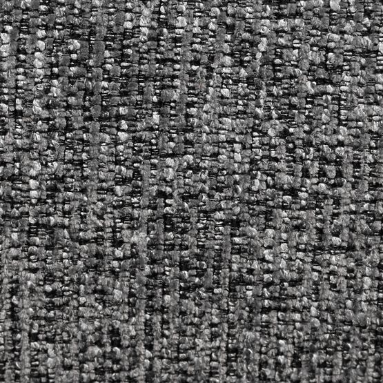 Four-seater living room sofa Luvio gray, rounded shapes