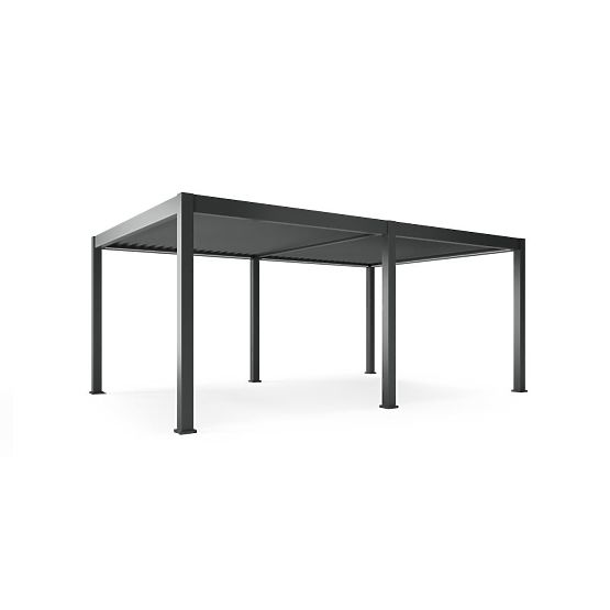 Freestanding Garden Pergola Lumera, Aluminum, 4x6 m, Bioclimatic, LED Lighting, Electric