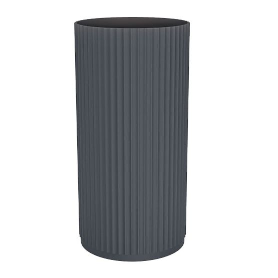 Freestanding Washbasin Ciriola, Composite, 45x90 cm, Dark Gray, Grooved