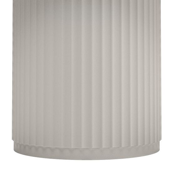 Freestanding Washbasin Ciriola, Composite, 45x90 cm, Light Gray, Ribbed