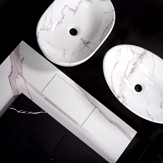 Furniture Washbasin REA CLEO 81 Aiax Shiny