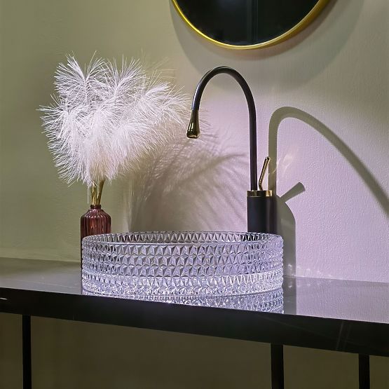 Furniture Washbasin Rea Cristal Transparent 39