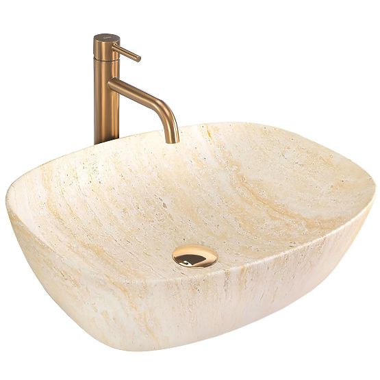 Furniture Washbasin Rea Freja Travertine Matt