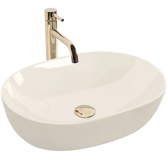 Furniture Washbasin Rea LISA ECRU SHINY