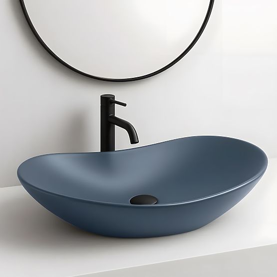 Furniture Washbasin Rea Royal Blueberry Matt