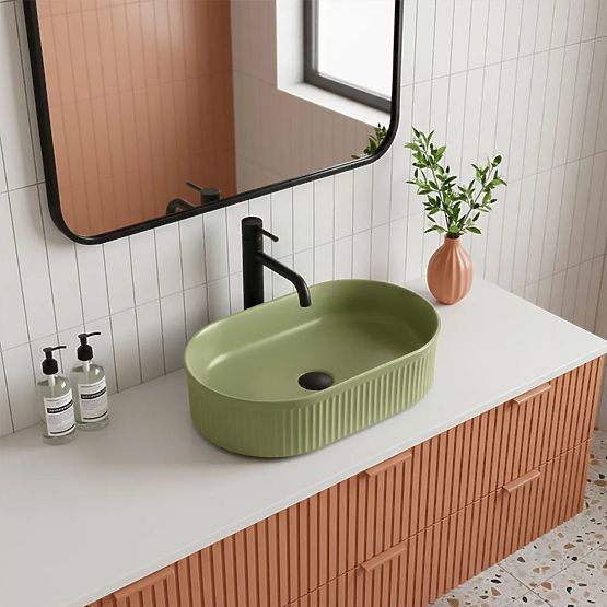 Furniture Washbasin Rea Vanda Pistachio Matt