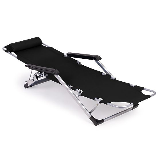 Garden Beach Folding Lounger 2-in-1 Chair