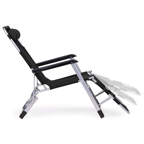 Garden Beach Folding Lounger 2-in-1 Chair