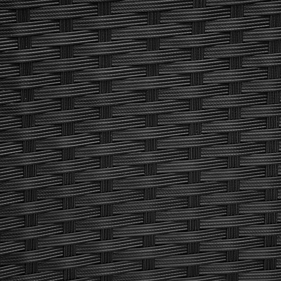 Garden Bench from Technorattan Sofa CORDOBA Black with Beige Cushions