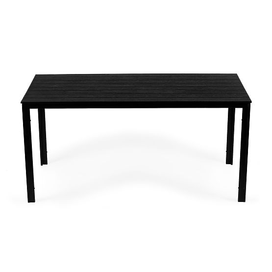 Garden Catering Table 156 x 78 cm Black