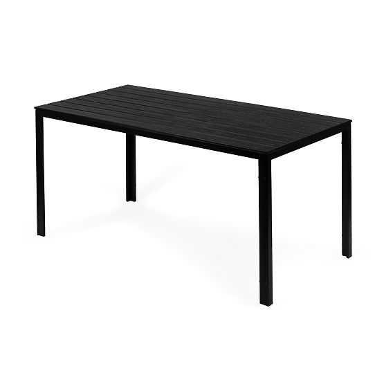 Garden Catering Table 156 x 78 cm Black