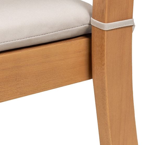 Garden Chair Familis ll Eucalyptus Wood FSC, Teak Finish, Beige