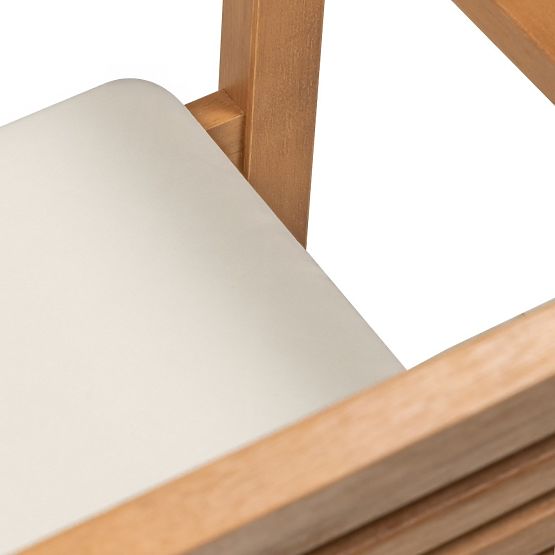 Garden Chair Familis ll Eucalyptus Wood FSC, Teak Finish, Beige