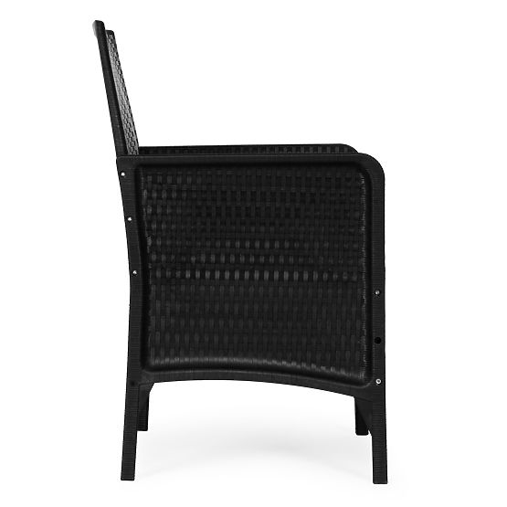 Garden Chair with Cushion Balcony Terrace Garden Black MultiGarden