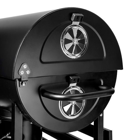 Garden Charcoal Barrel Grill with 2 Grates and Ash Pan