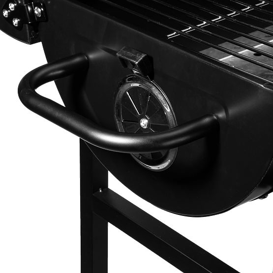 Garden Charcoal Barrel Grill with 2 Grates and Ash Pan