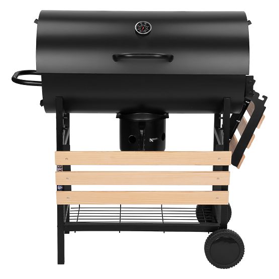 Garden Charcoal Grill 2 Grates Ash Pan BAREL WOOD