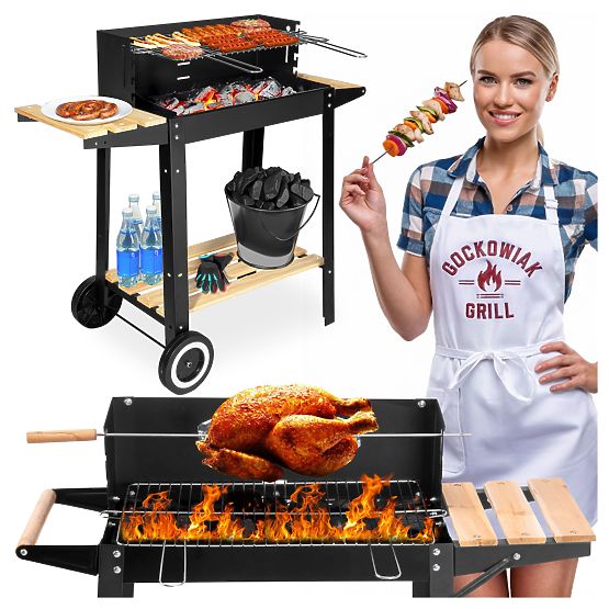 Garden Charcoal Grill PARIL on Wheels
