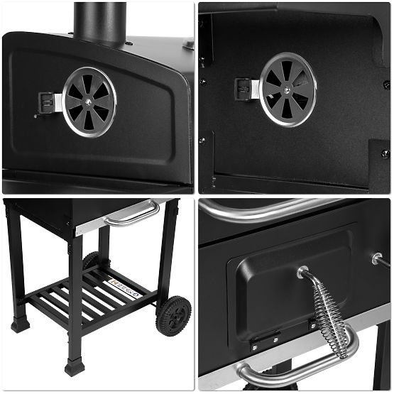 Garden Charcoal Grill with Cast Iron Grate FERRO
