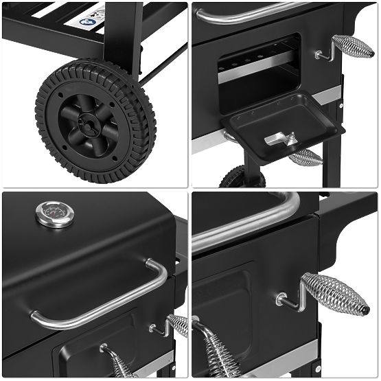 Garden Charcoal Grill with Cast Iron Grate FERRO
