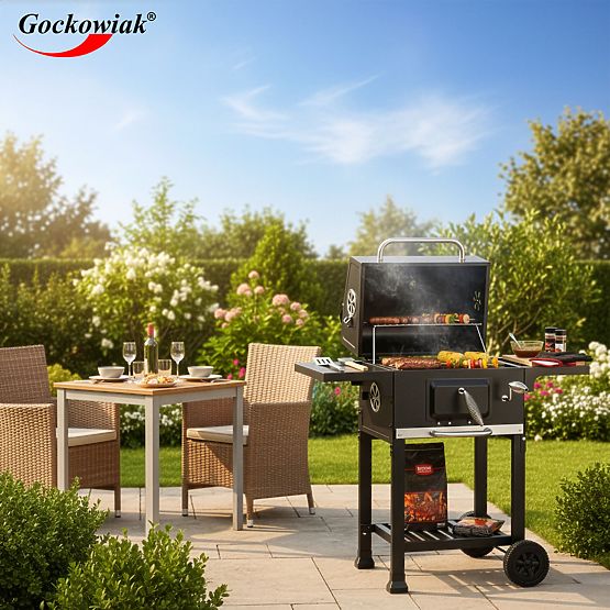 Garden Charcoal Grill with Cast Iron Grate FERRO