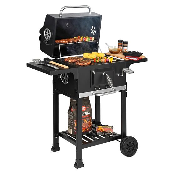 Garden Charcoal Grill with Cast Iron Grate FERRO