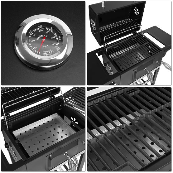 Garden Charcoal Grill with Cast Iron Grate FERRO