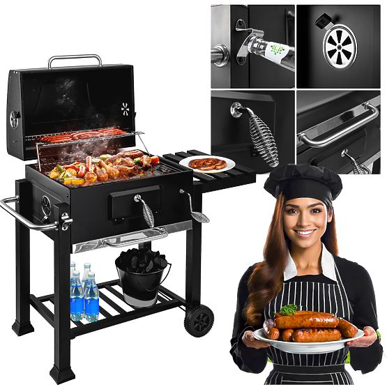 Garden Charcoal Grill with Lid MEJOR