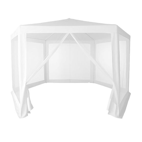 Garden Commercial Pavilion Tent 2x2x2 m with Mosquito Net White MultiGarden