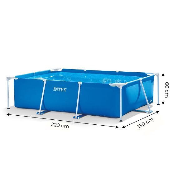 Garden Frame Pool Rectangular 220 x 150 cm 28270 INTEX