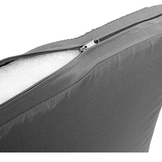 Garden Furniture Set from Technorattan MAGNOLIA Black with Grey Cushions