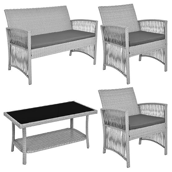 Garden Furniture Set KALINA Gray