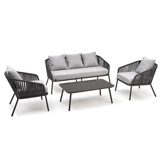 Garden furniture set with ROCCA cushions