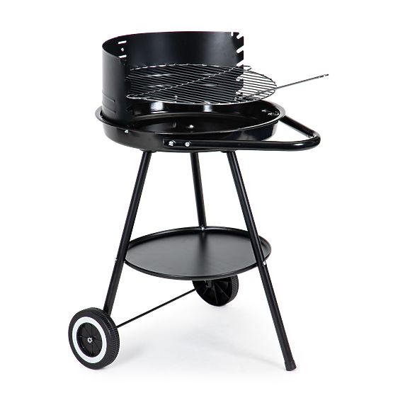 Garden Grill with Round Adjustable Height Grate
