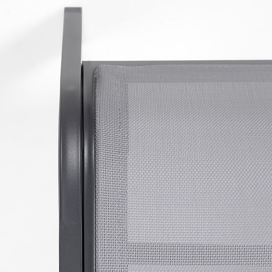 Garden Lounger Sandy Adjustable, Gray/Dark Gray