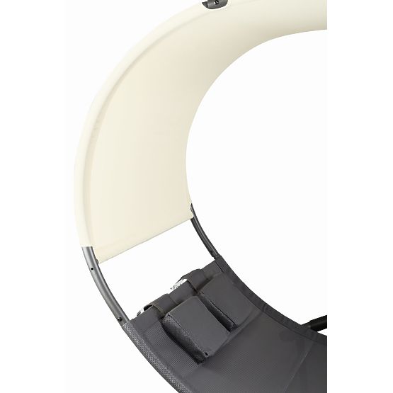 Garden Lounger with Canopy Swing