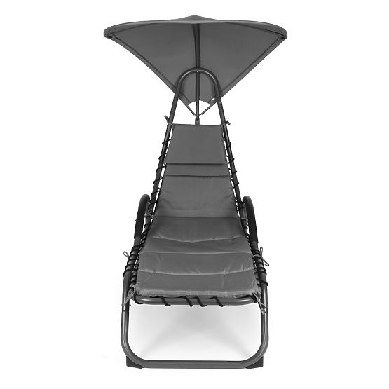 Garden Lounger with Large Oval Canopy ModernHome