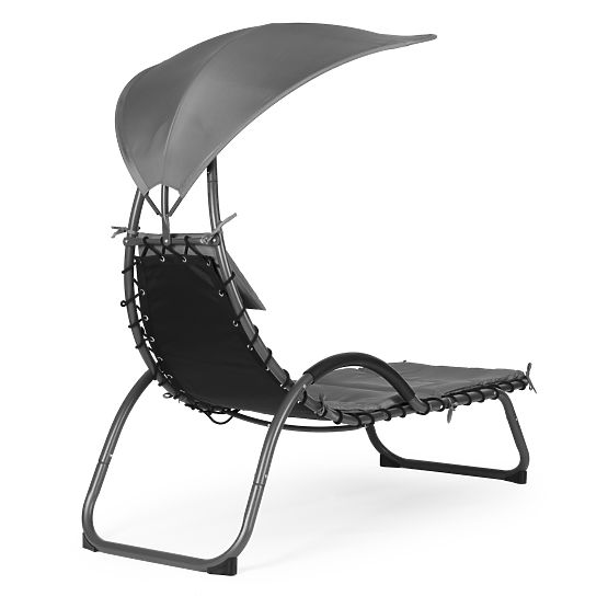 Garden Lounger with Large Oval Canopy ModernHome
