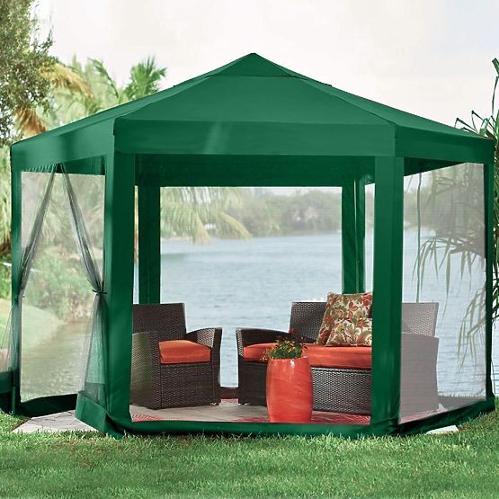 Garden Pavilion Tent 2x2x2 m with Mosquito Net Green MultiGarden
