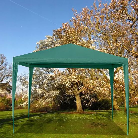 Garden Pavilion Tent 3x3 m 4 Walls Green MultiGarden