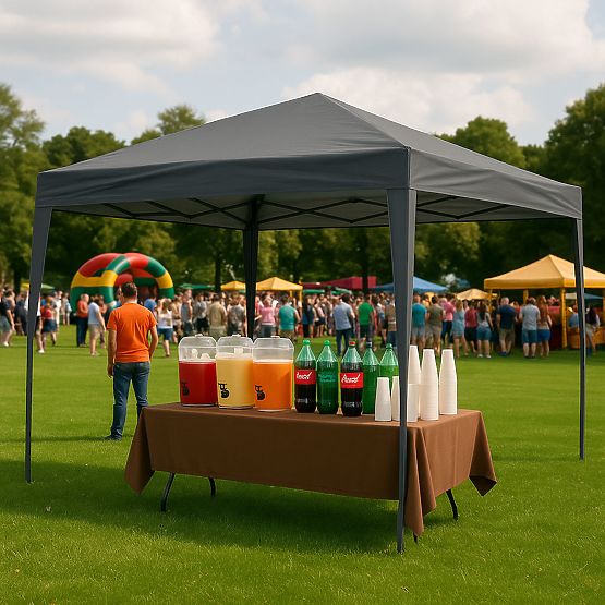 Garden Pavilion Tent 3x3 m Automatic Pop-Up Canopy for Garden and Terrace MultiGarden