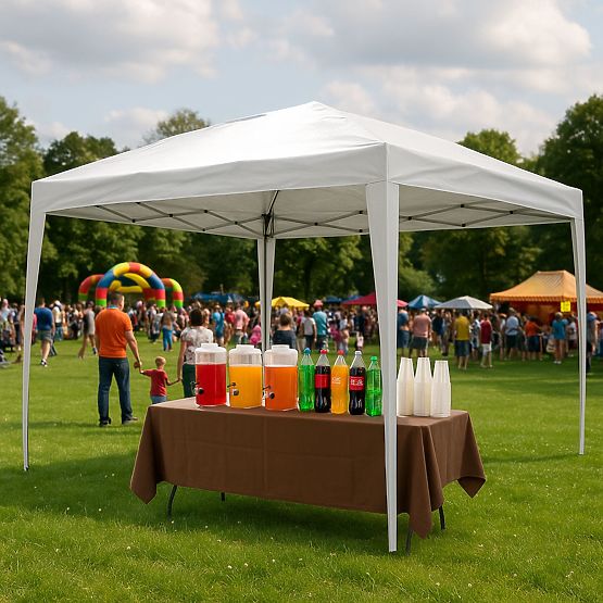 Garden Pavilion Tent 3x3 m with Automatic Pop-up Roof for Terrace by MultiGarden