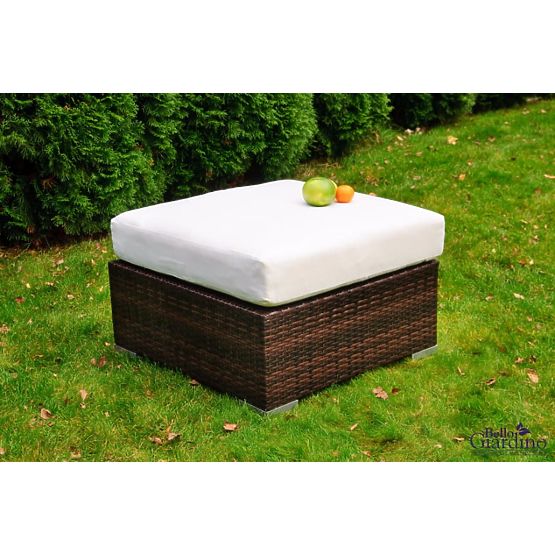 Garden Pouf Made of Technorattan