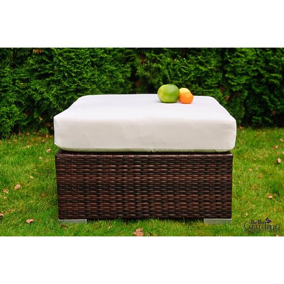 Garden Pouf Made of Technorattan