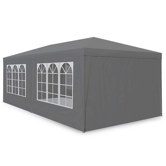 Garden Sales Tent 3x6 m 6 Walls Gray MultiGarden