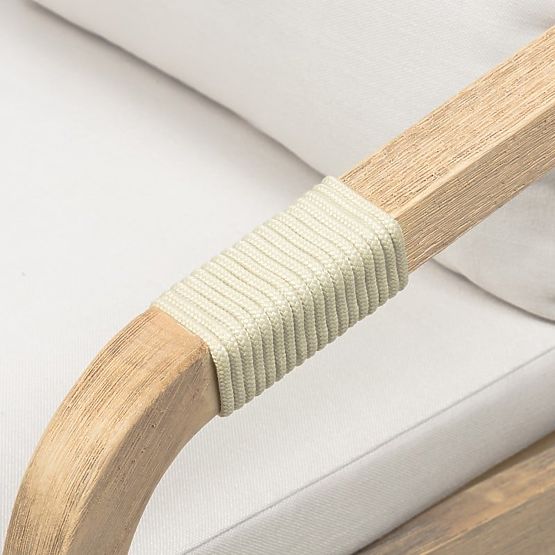 Garden Set Castello, Extendable Table 200-295 cm + 8 Woven Chairs, Acacia Wood FSC