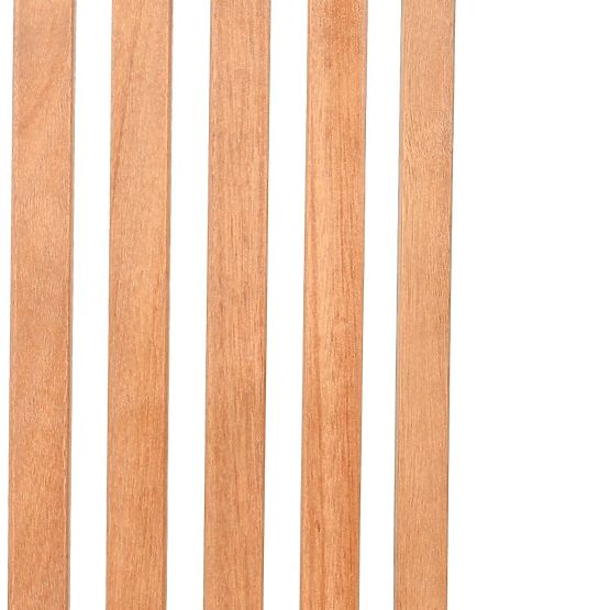 Garden Set Familis Table 160 cm + 4 Chairs with Adjustable Backrests and Cream Cushions, Wood