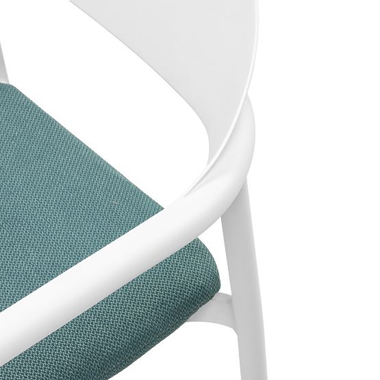 Garden Set Marinelli, Extendable Table 230-300 cm + 8 Chairs, Aluminum, White