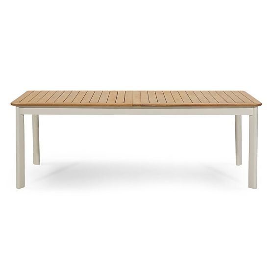 Garden Set Porticato, Extendable Table 211-300 cm + 6 Chairs, Acacia Wood FSC, Teak Look